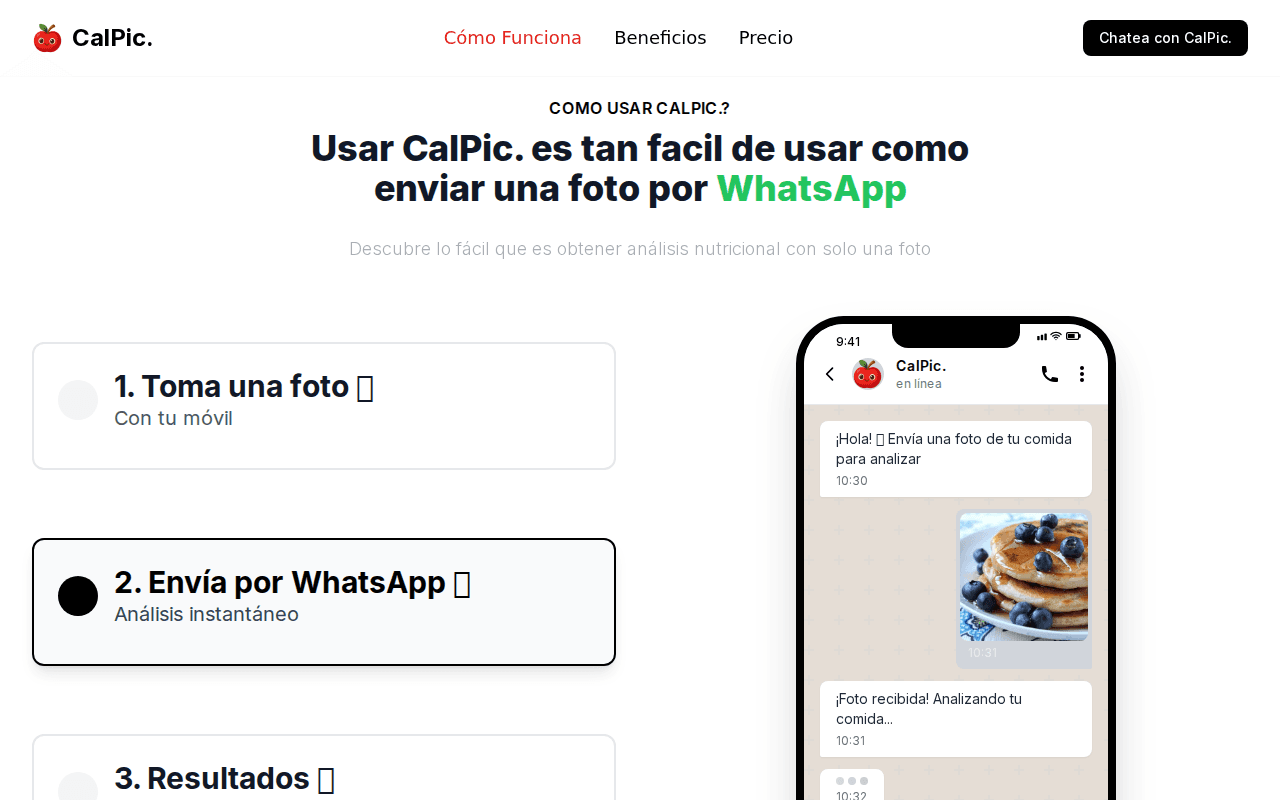 CalPic - Calorie Counting from a Photo over WhatsApp - Image 2